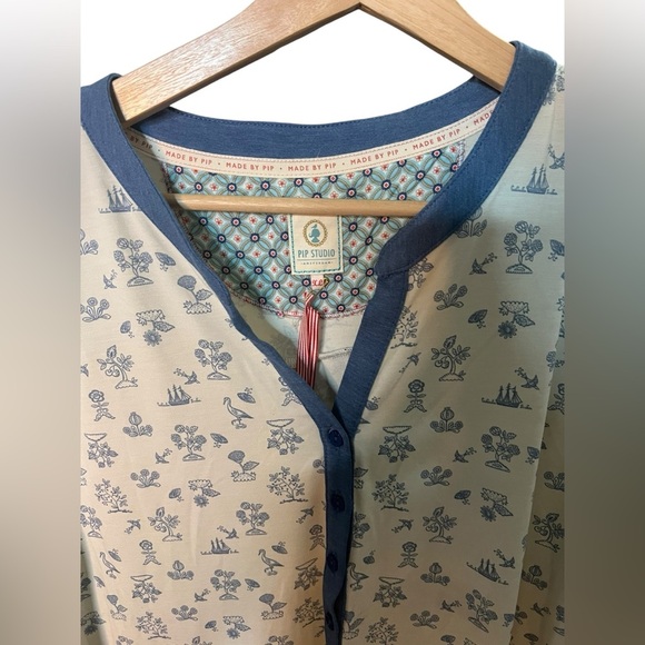 Pip Studio Dermot row your boat Nightdress 3/4 sleeve - Picture 3 of 4